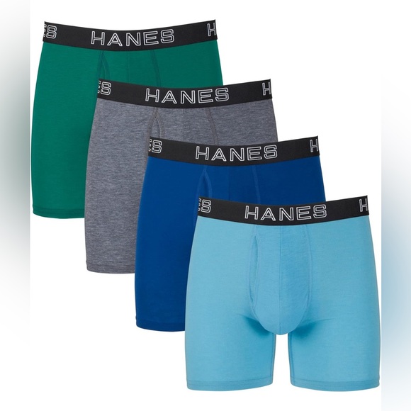 Hanes Comfort Flex Fit Total Support Pouch Boxer Brief 4 Pack Size L - Picture 2 of 8